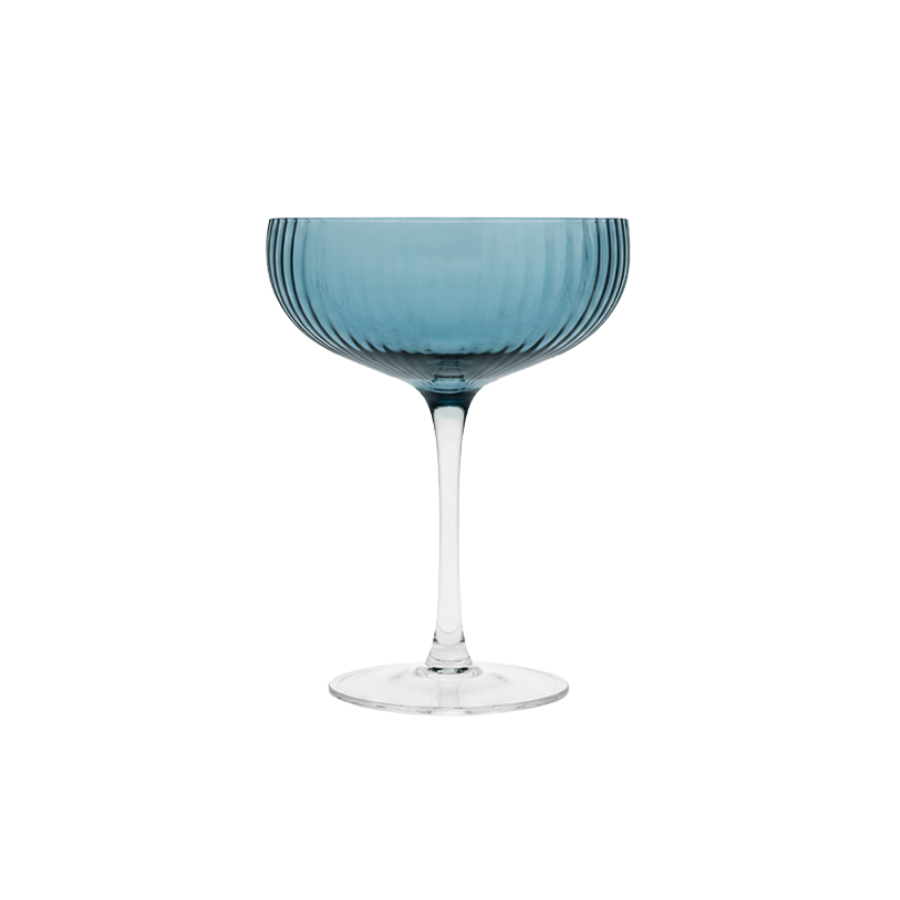 Cocktailglas AILEEN  Petrolium m. Transparent Stem