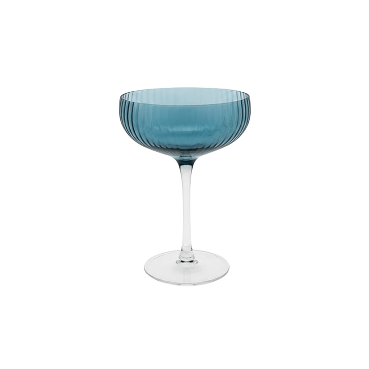 Cocktailglas AILEEN  Petrolium m. Transparent Stem