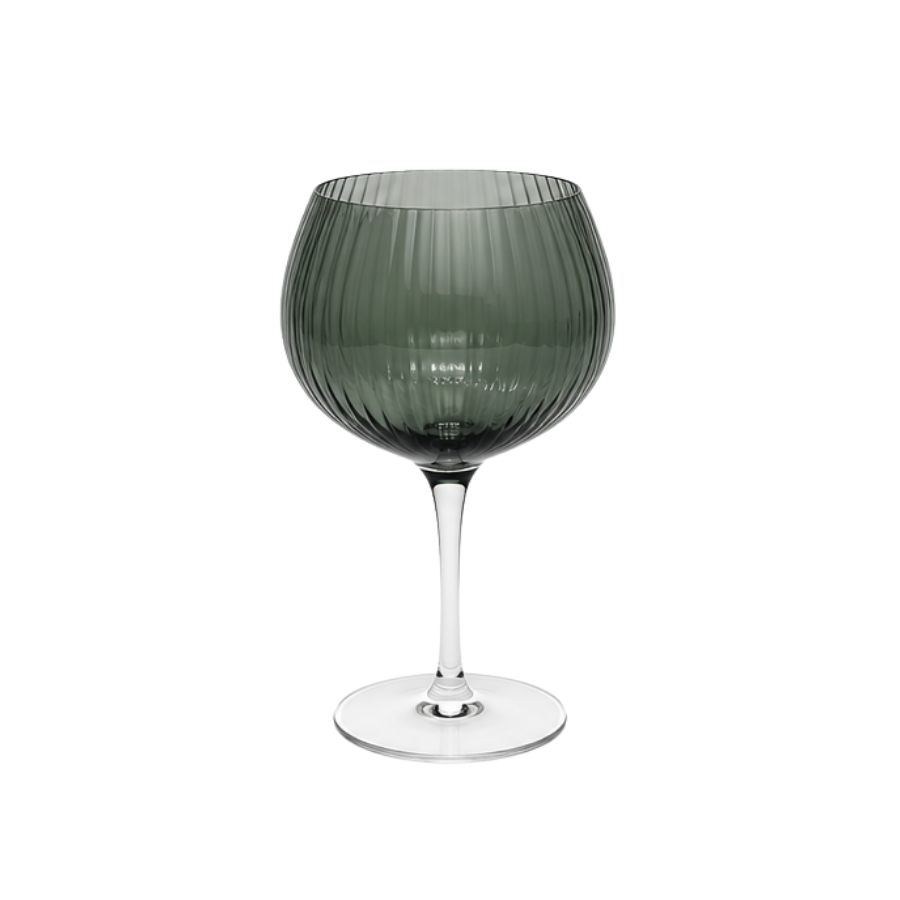 Vinglas AISYA Grøn m. Transparent Stilk