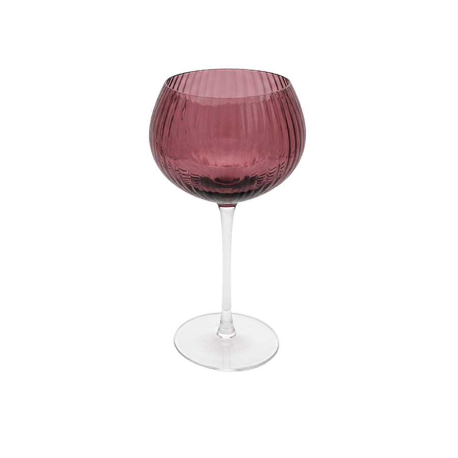 Vinglas AISYA Rød m. Transparent Stilk
