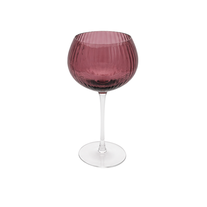 Vinglas AISYA Rød m. Transparent Stilk