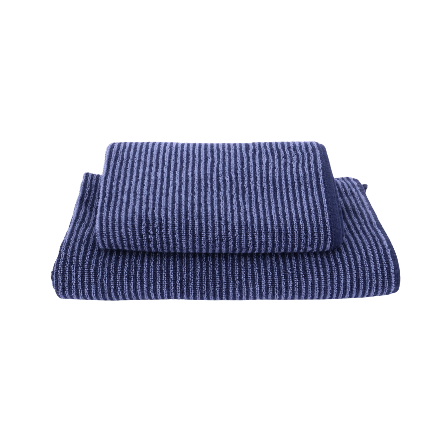 Håndklæde m  Stribe CAMRON (50x100cm) Blå