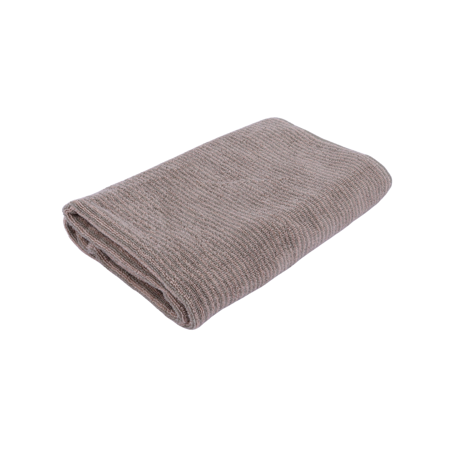 Badehåndklæde m Stribe CAMRON (70x140cm) Grøn/Beige