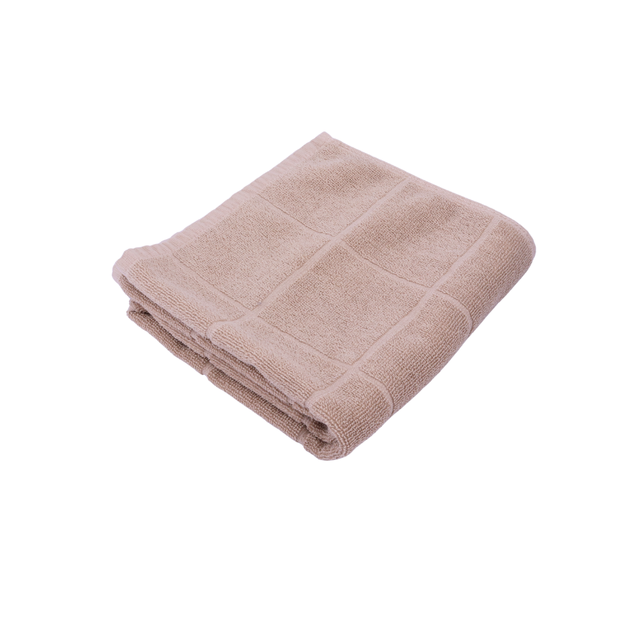 Håndklæde Ternet Jacquard DENZEL (50x100cm)Beige