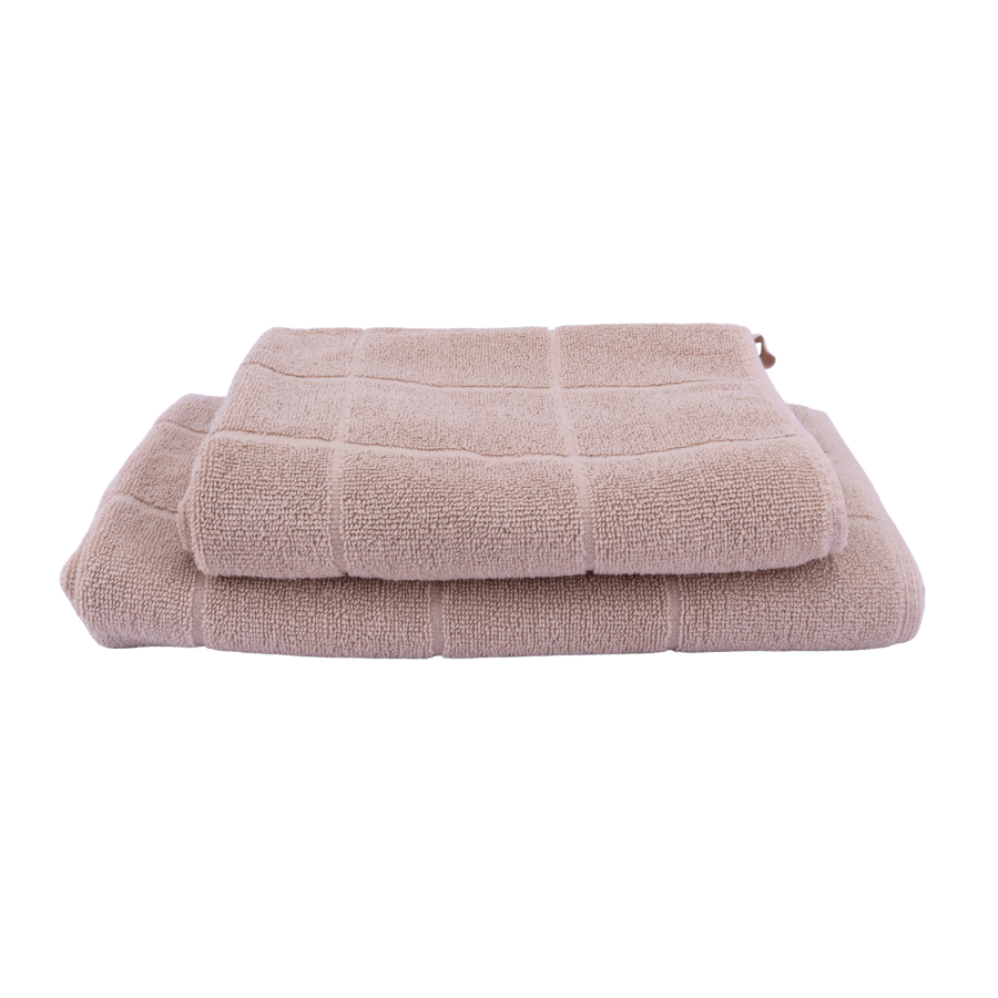 Badehåndklæde Ternet Jacquard DENZEL (70x140cm) Beige