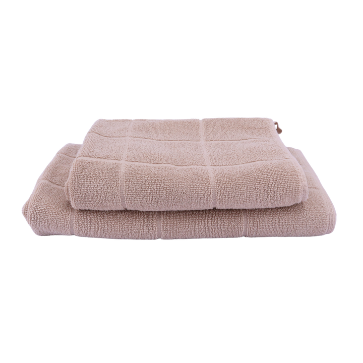 Badehåndklæde Ternet Jacquard DENZEL (70x140cm) Beige