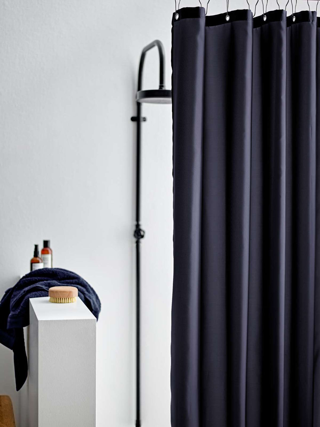 Södahl - Badeforhæng Comfort Navy Blue (180x200cm)
