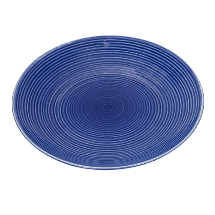 6 stk. Middagstallerkener i Blå Swirl (Ø28cm)