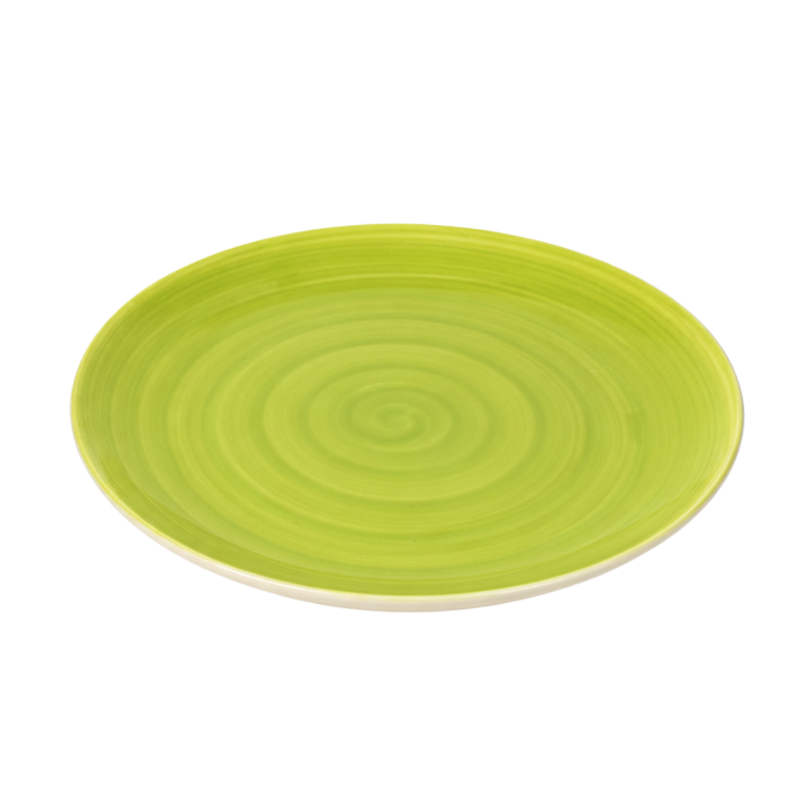 6 stk. Middagstallerkener i Grøn (Ø28cm)