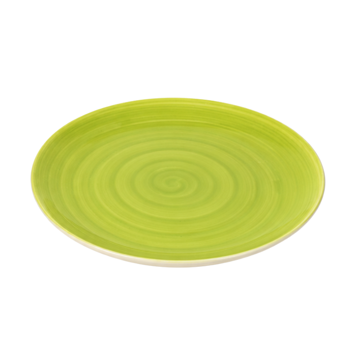 6 stk. Middagstallerkener i Grøn (Ø28cm)