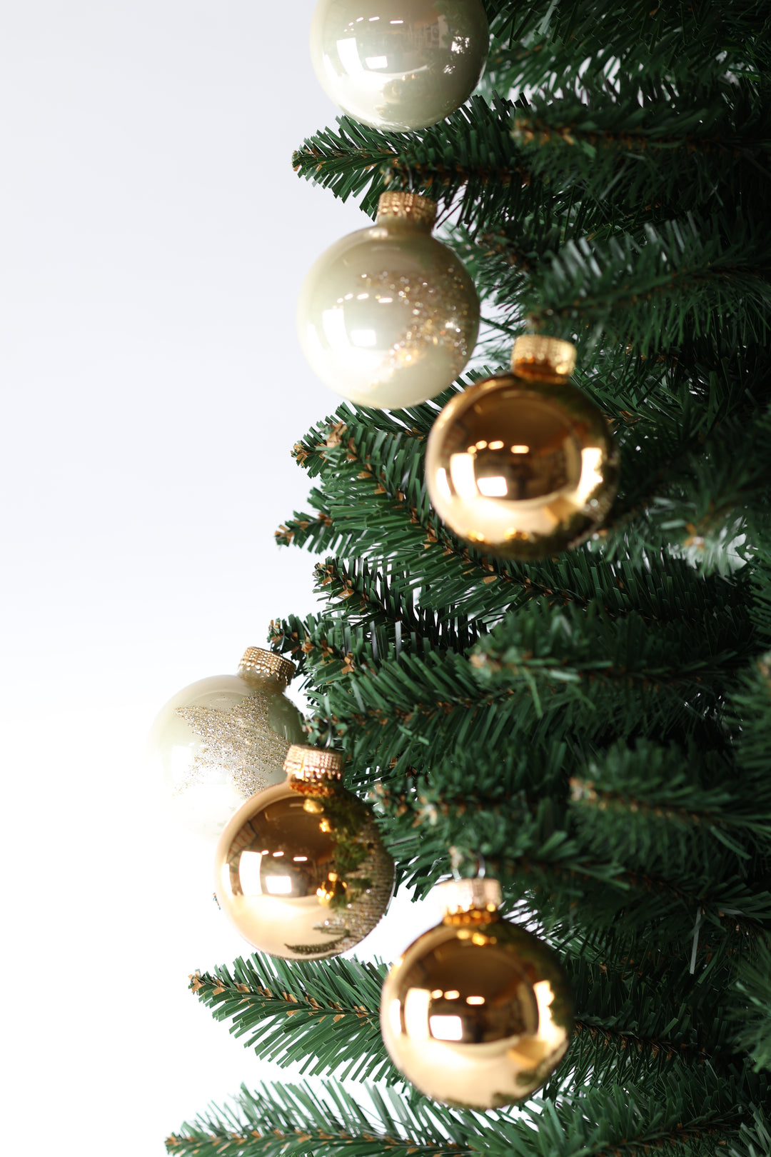 2 Kasser Julekugler i Glas (Ø7cm) (Ø5cm)