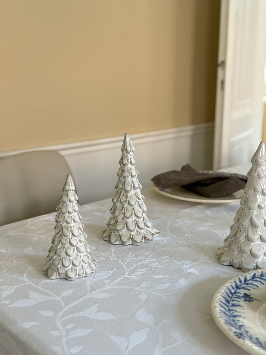 Juletræ i Porcelæn METIL Hvid (Ø11x20cm cm)