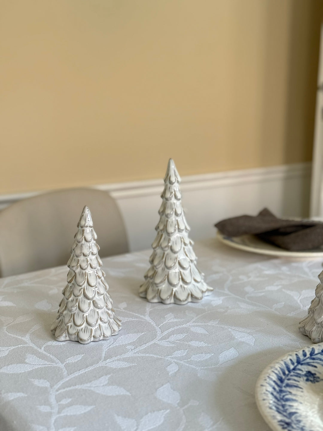 Juletræ i Porcelæn METIL Hvid (Ø11x20cm cm)