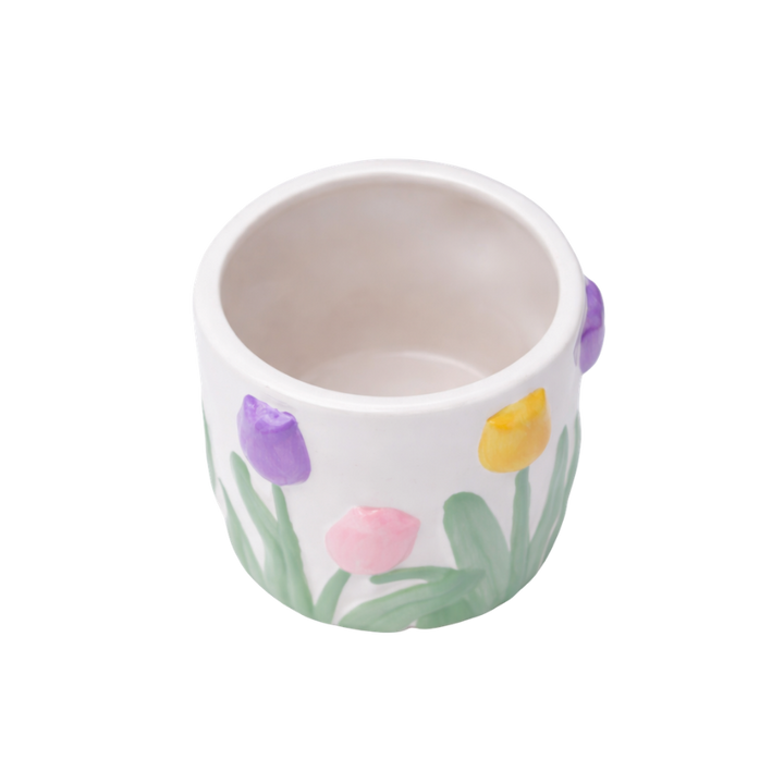 Mini Krukke m Blomst GALIN (Ø 11,3x10,4 cm)