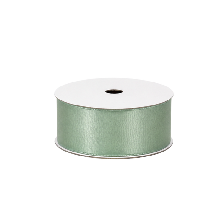 5 stk. Satinbånd i Sage Green (9m)