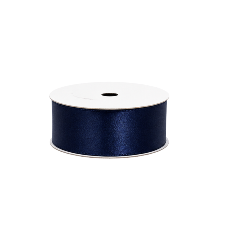 5 stk. Satinbånd i Navy (9m)