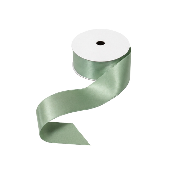 5 stk. Satinbånd i Sage Green (9m)