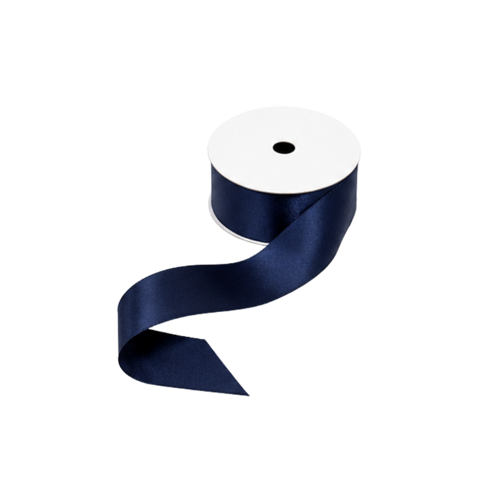 5 stk. Satinbånd i Navy (9m)