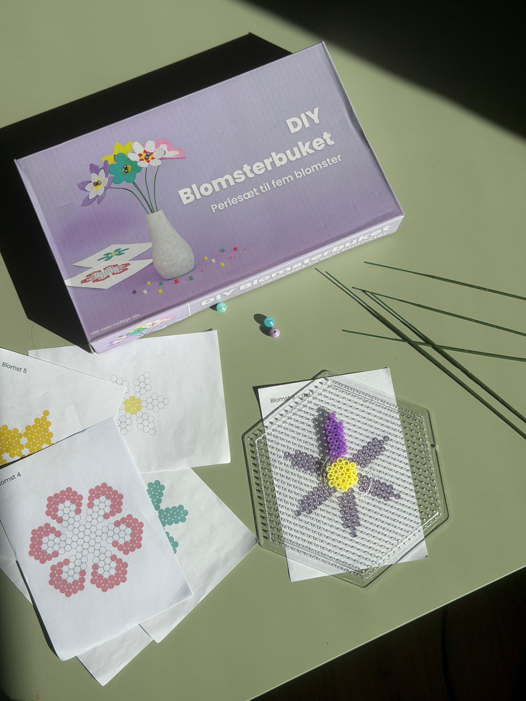 Blomsterbuket DIY Perlesæt