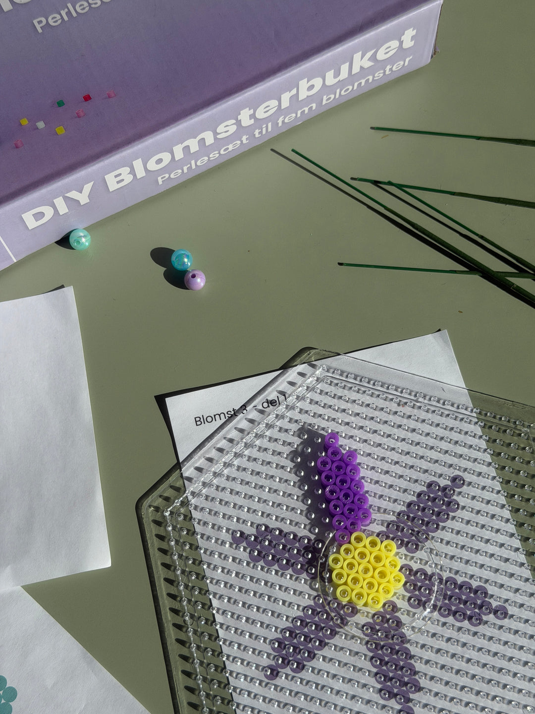 Blomsterbuket DIY Perlesæt