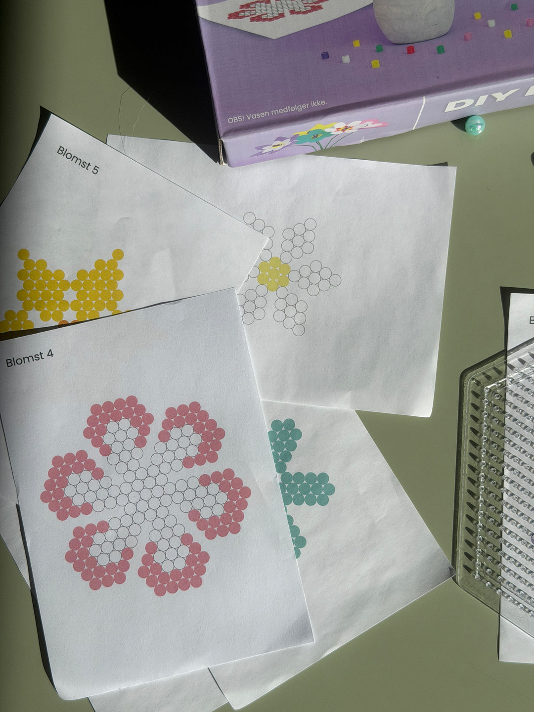 Blomsterbuket DIY Perlesæt