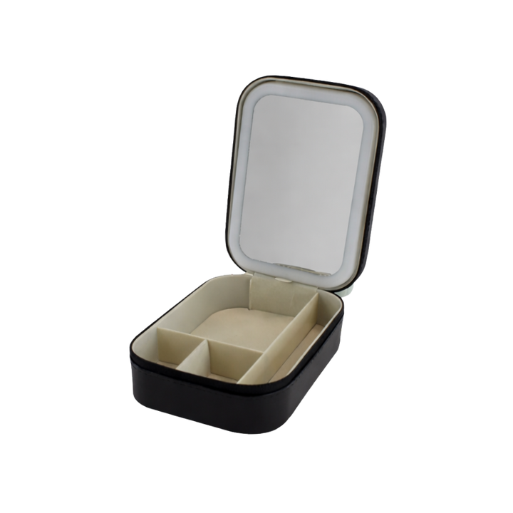 BARBRA Beauty Box m LED Spejl ( 16,5x11,5x5xcm) Sort
Genopladelig Batteri