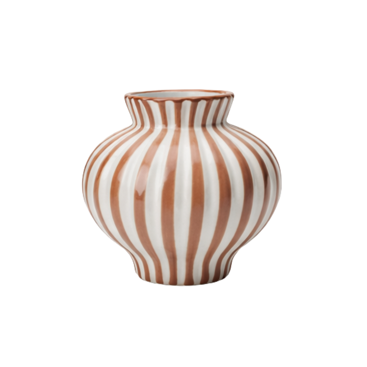 BETSY Vase (Ø 14,7 x 13,5cm) Beige Stribe