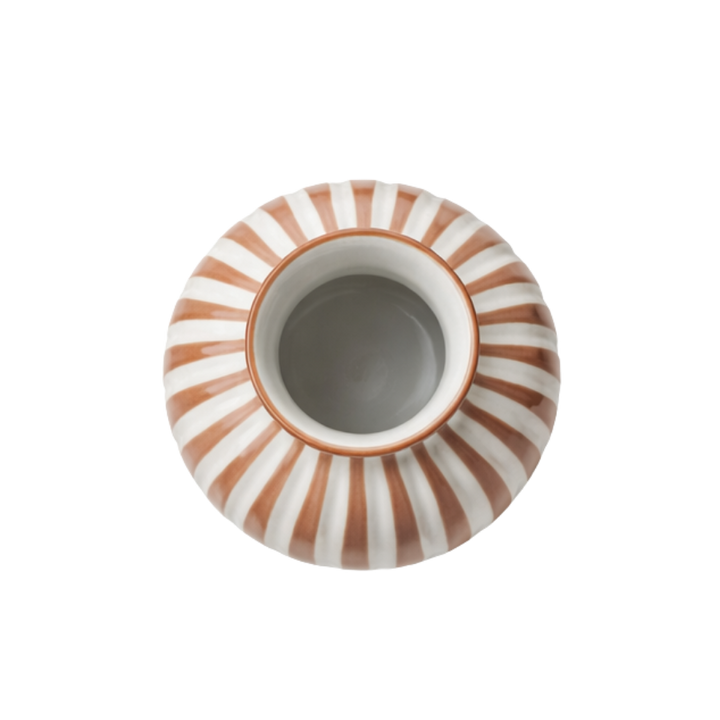 BETSY Vase (Ø 14,7 x 13,5cm) Beige Stribe