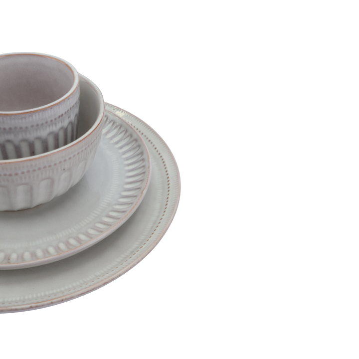 6 stk. Frokosttallerkener BRIANNA i Hvid (Ø20,5cm)