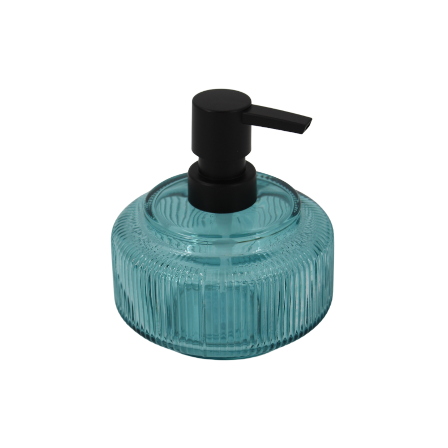 Badeværelsessæt CARICE i Blå Glas (3 dele)