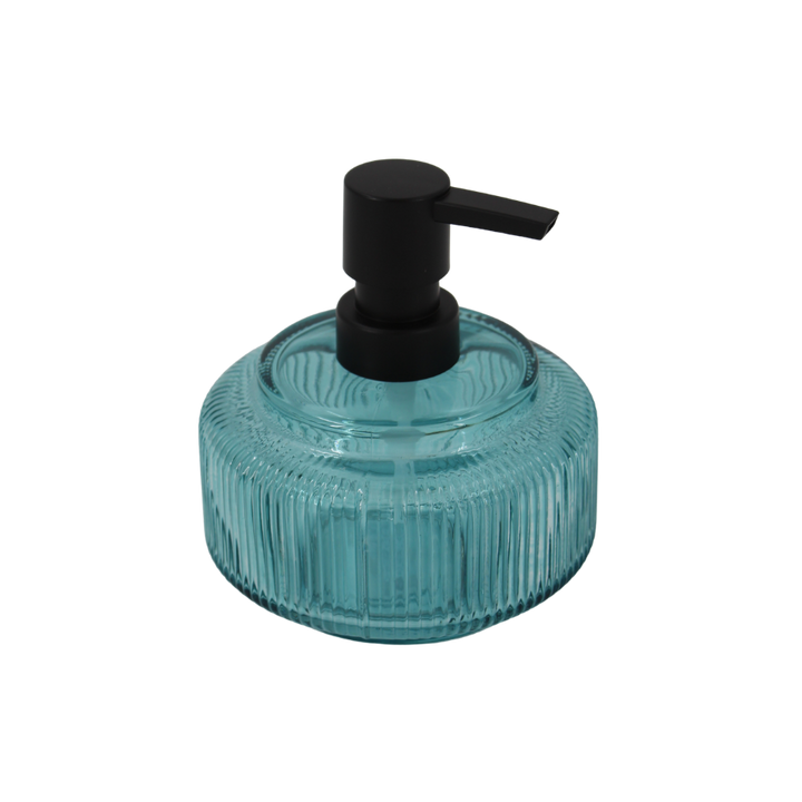 Badeværelsessæt CARICE i Blå Glas (3 dele)