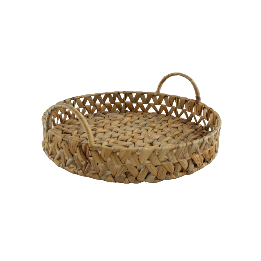 Bakke Rund Flettet FLORIS (Ø34x12cm)