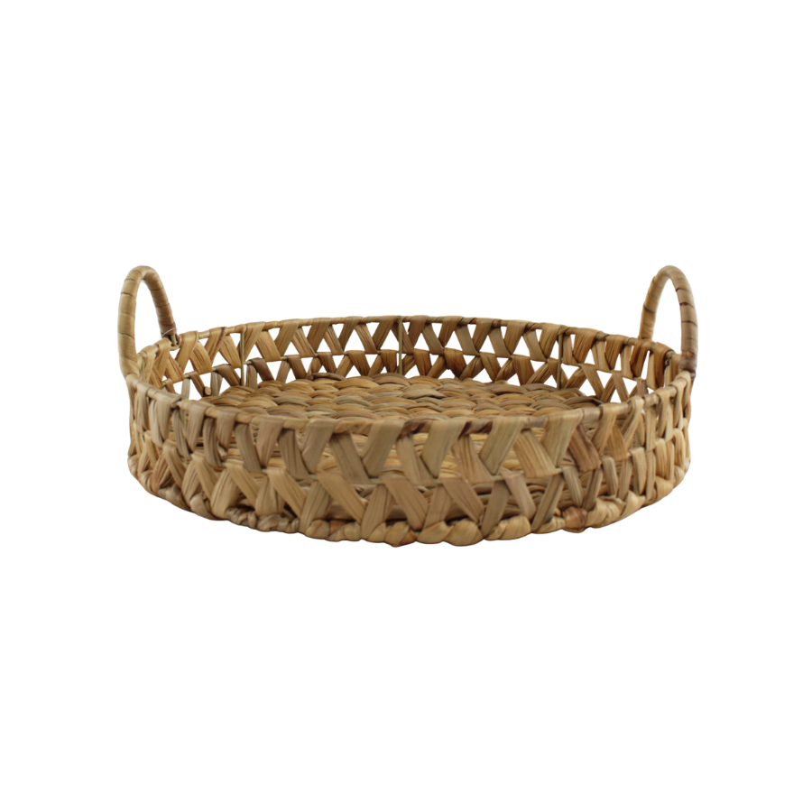 Bakke Rund Flettet FLORIS (Ø34x12cm)