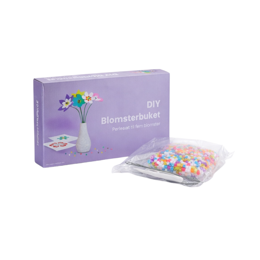 Blomsterbuket DIY Perlesæt