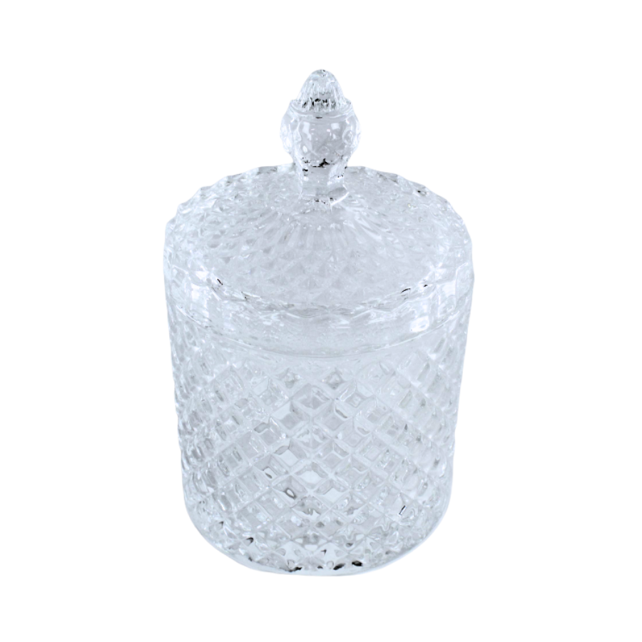Bonbonniere GAIL i Klar Glas (Ø8,5x13,8cm)