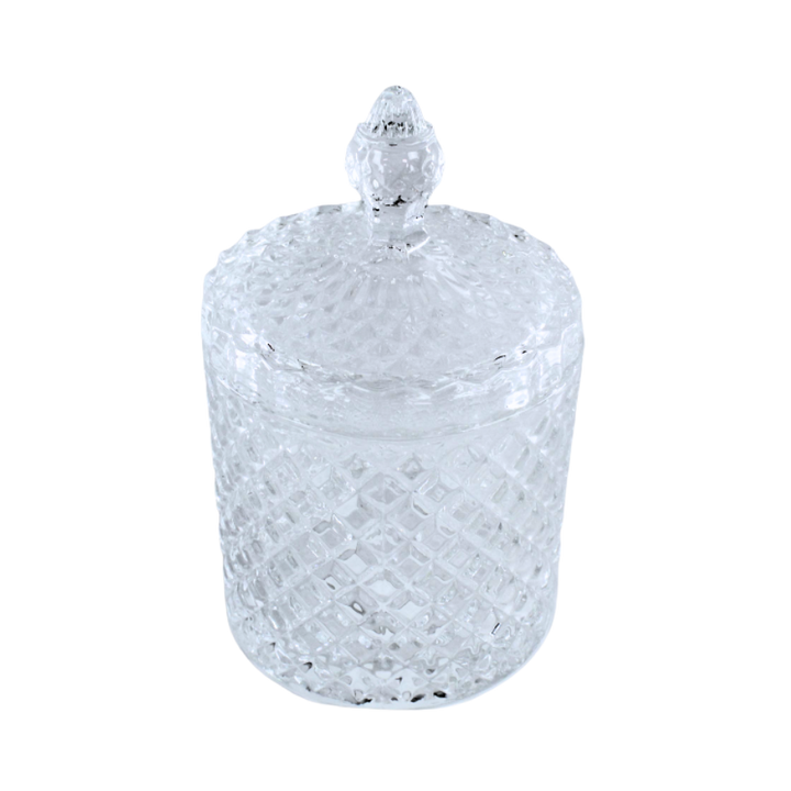Bonbonniere GAIL i Klar Glas (Ø8,5x13,8cm)