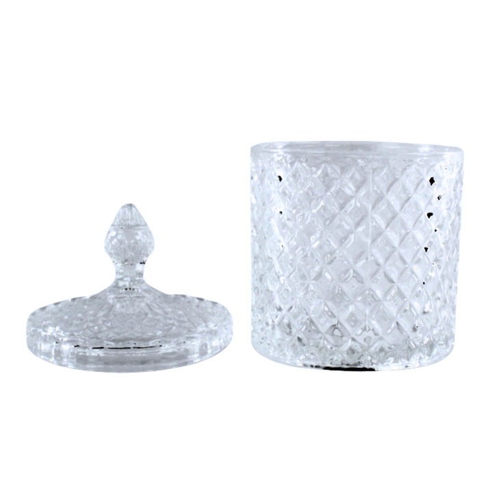 Bonbonniere GAIL i Klar Glas (Ø8,5x13,8cm)