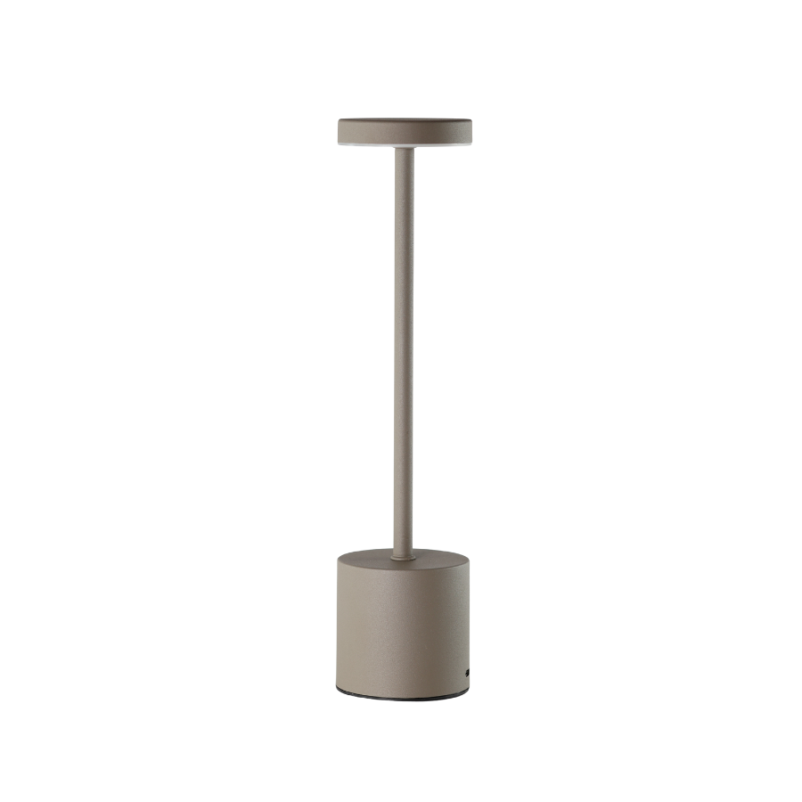 Bordlampe 8x34 cm Taupe