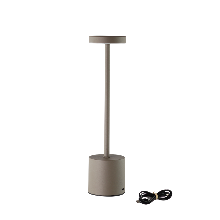 Bordlampe 8x34 cm Taupe