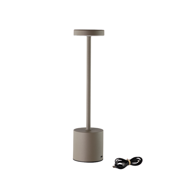 Bordlampe 8x34 cm Taupe