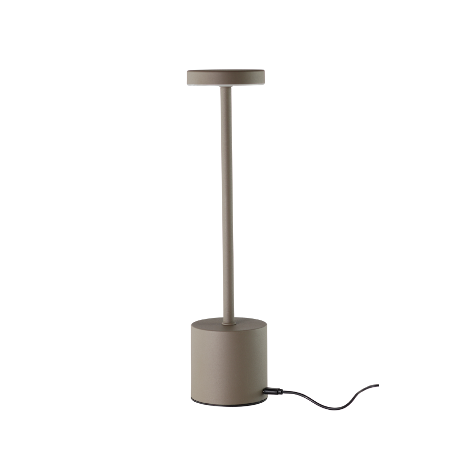 Bordlampe 8x34 cm Taupe