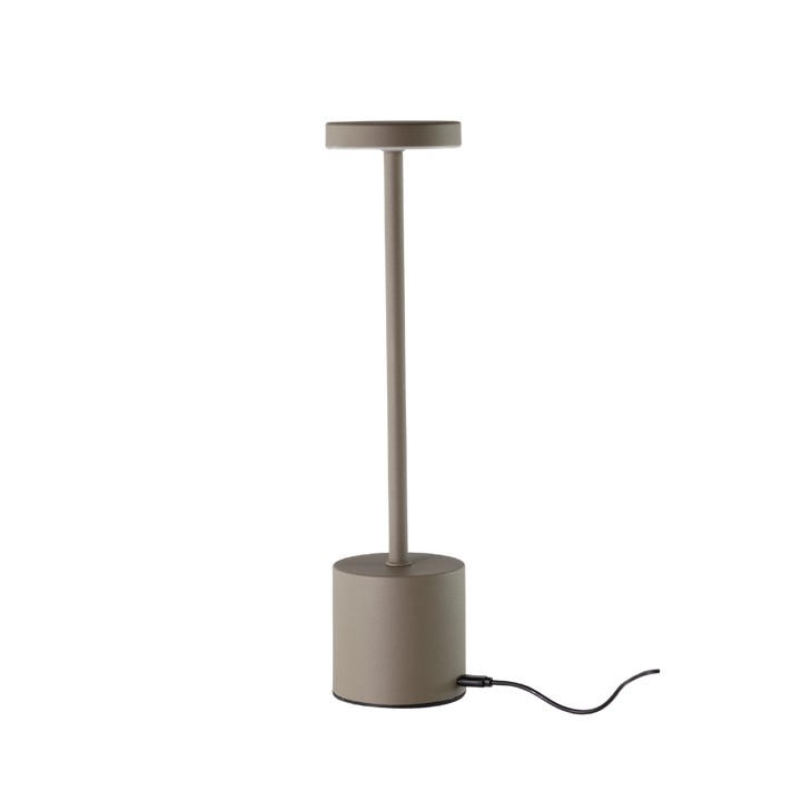 Bordlampe 8x34 cm Taupe