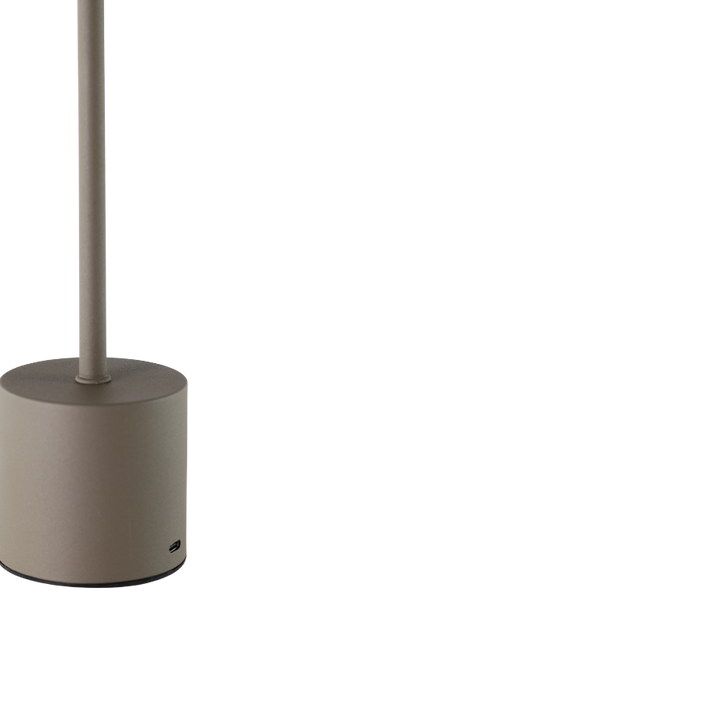 Bordlampe 8x34 cm Taupe