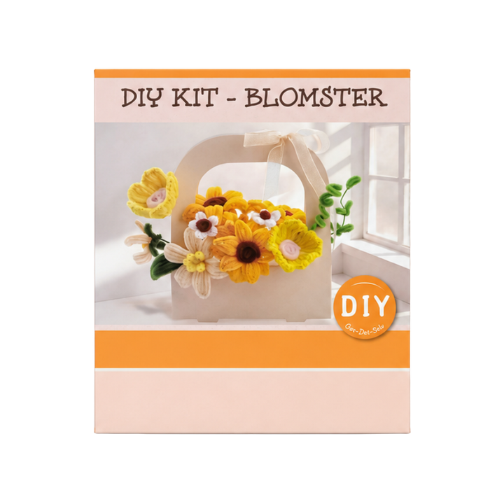 DIY Piberensersæt Blomster Gul