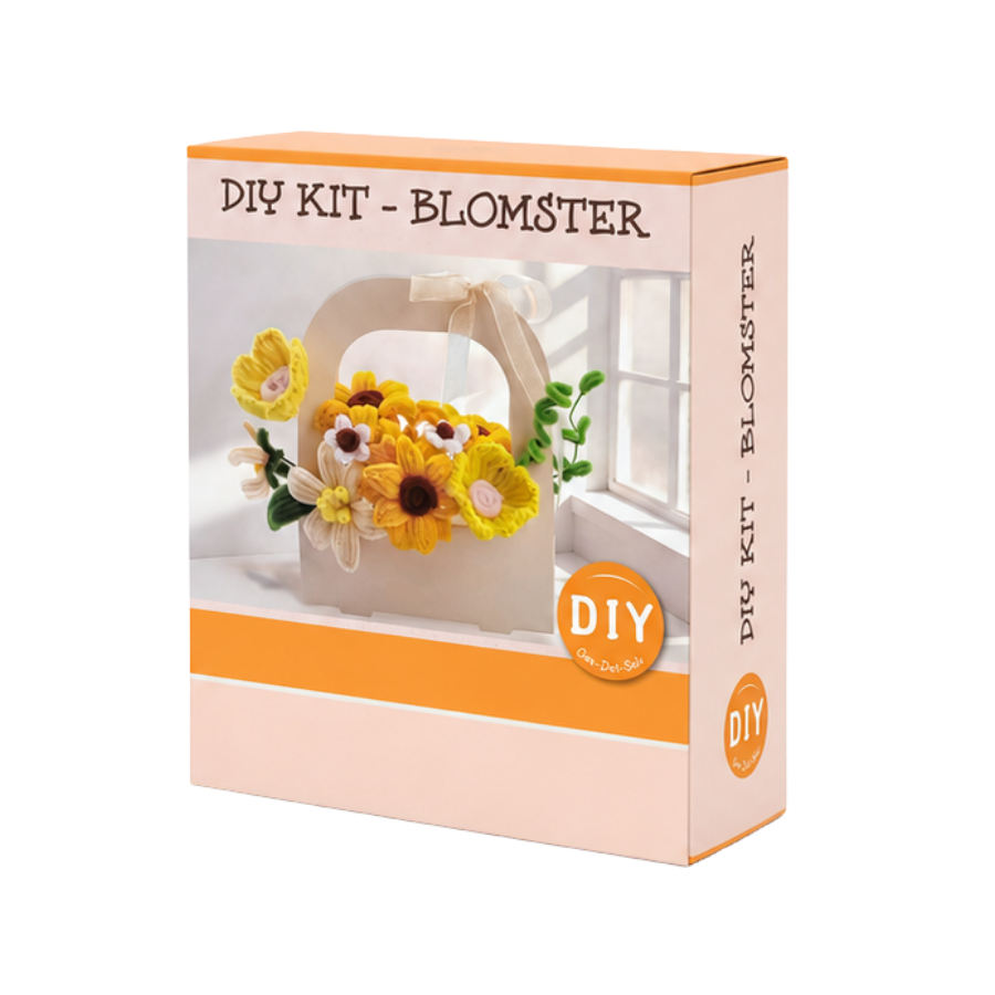 DIY Piberensersæt Blomster Gul