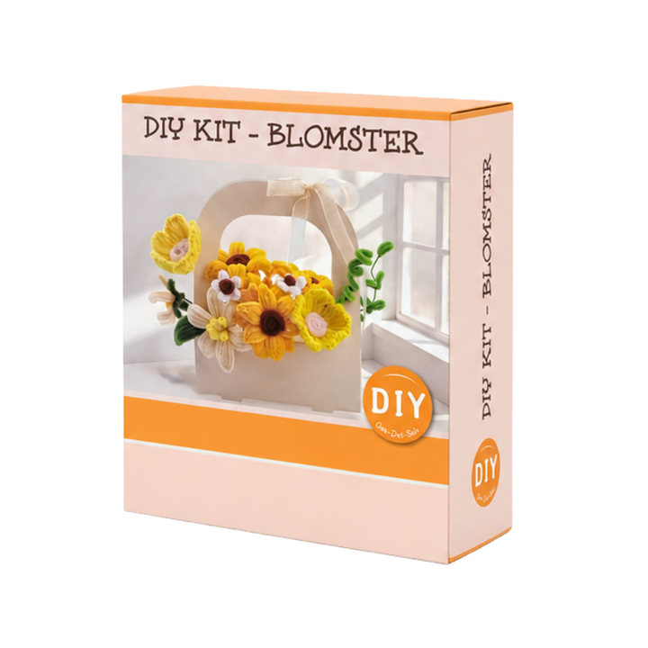 DIY Piberensersæt Blomster Gul