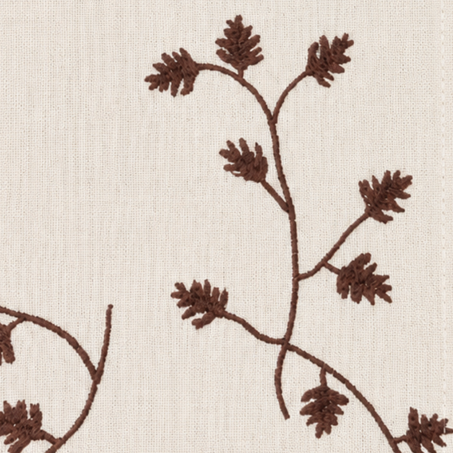 Dug m. Broderet Lærkegren 140x320cm