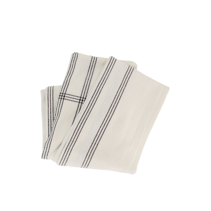 Dug m. Brune Striber i Beige (140x270cm)