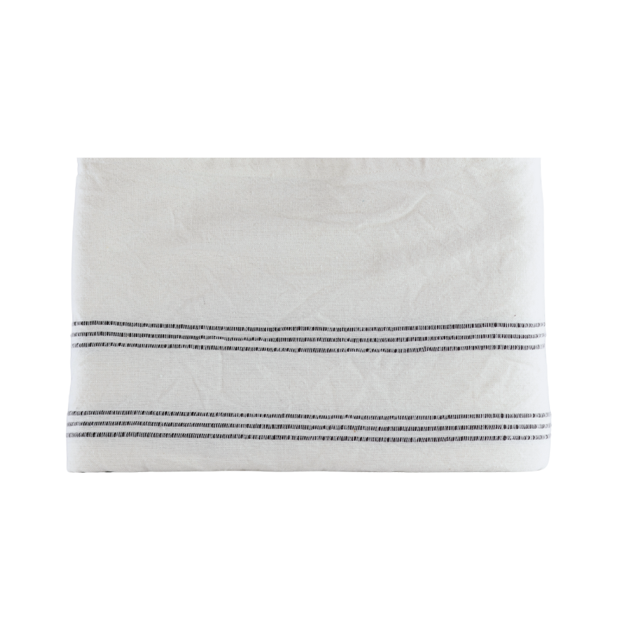 Dug m. Brune Striber i Beige (140x270cm)