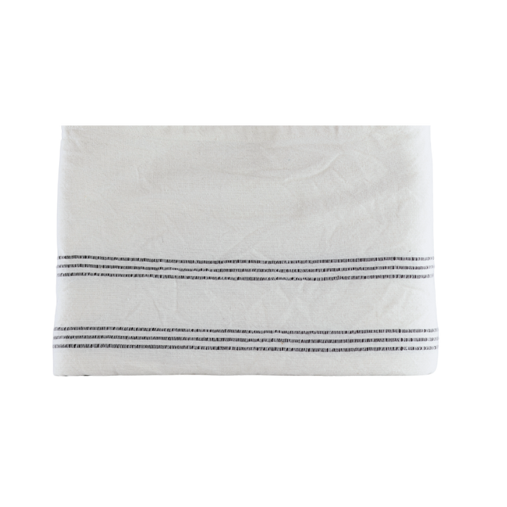 Dug m. Brune Striber i Beige (140x270cm)